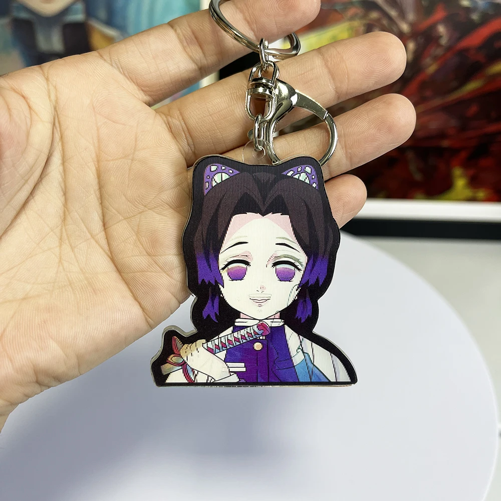 

Anime Keychain Kochou Shinobu Demon Slayer Key ring Pendants for Cars,Bags,Etc.(Pls Contact us for Full Catalogs)