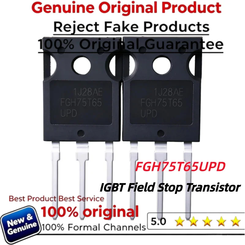 5-10-20pcs 100% Nuevo Original 75T65 FGH75T65 FGH75T65UPD IGBT Field Stop Transistor 75A 650V TO-247