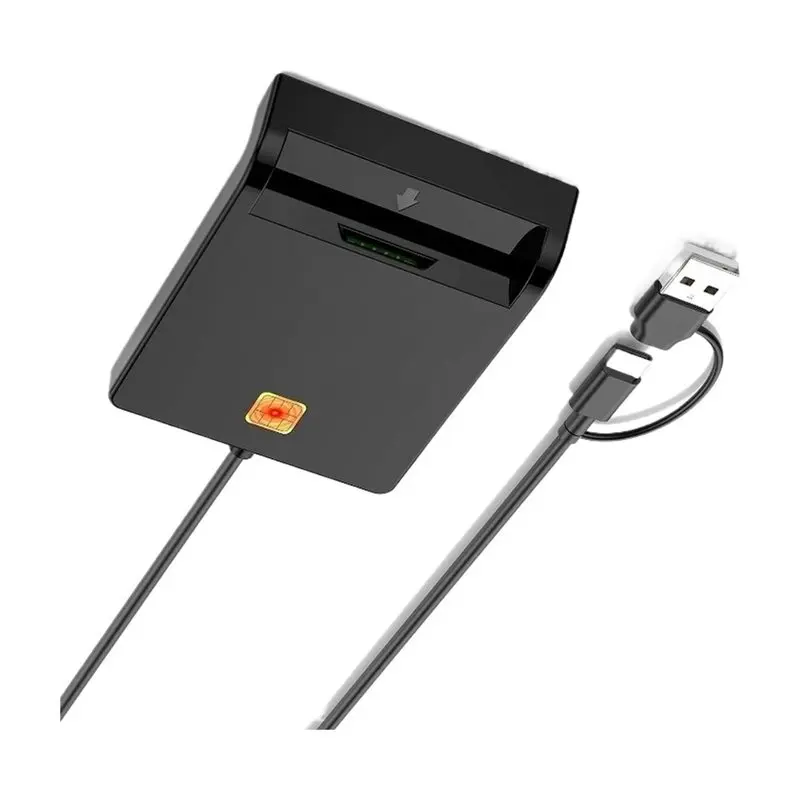 ABSY Smart Card Reader,USB-C& USB-A Card Reader, Reader