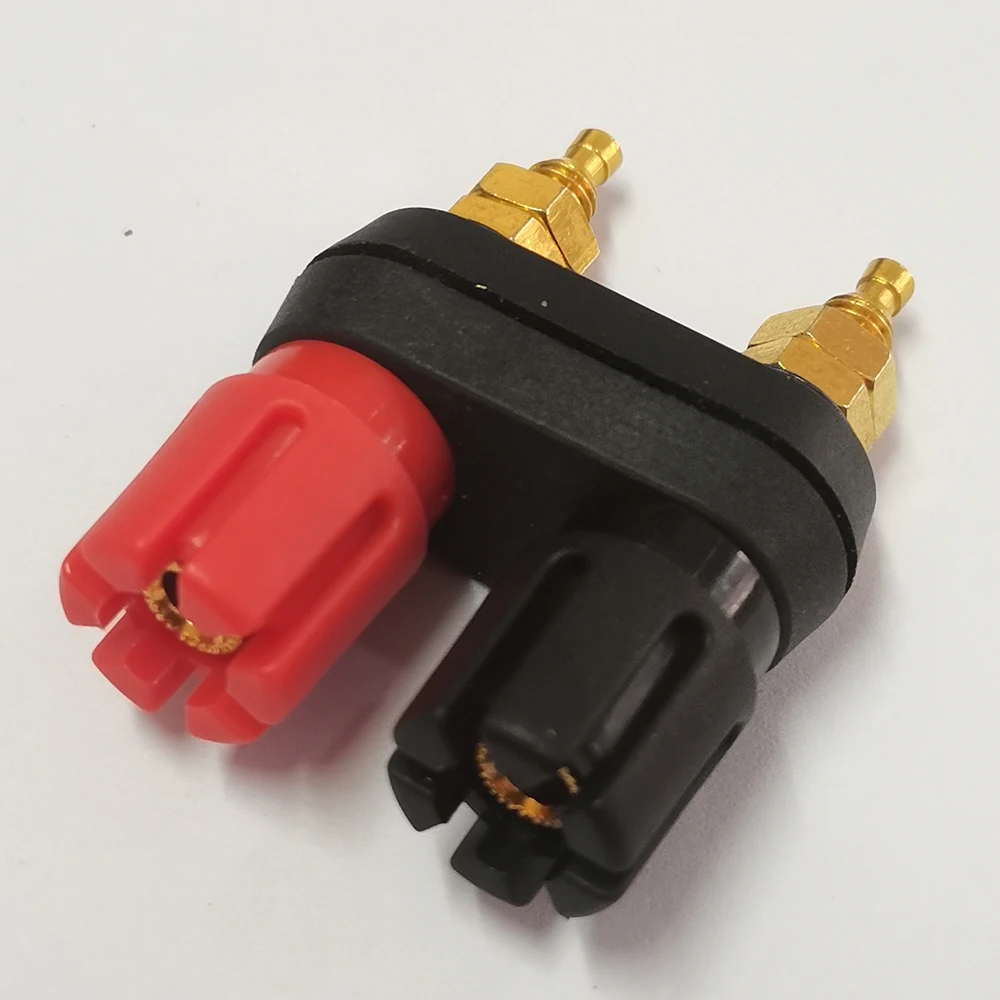 1PC Lautsprecher-Audioverstärker-Anschluss, doppelt integrierter Klemmenanschluss, 2-in-1-Bananenbuchse, 4 mm, rot, schwarz, doppelter Sechskant-/Pflaumenkopf – Detail 7