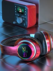 Colorful flowing optical head wearable wireless earphones, long-lasting and lossless sound quality, high-quality sports wireless