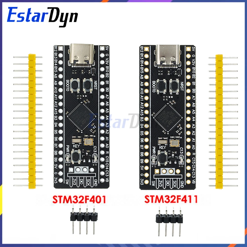 STM32F401 STM32F411 Black Pill Development Board V3.0 STM32F4 Core Board for Microcontroller DIY Projects