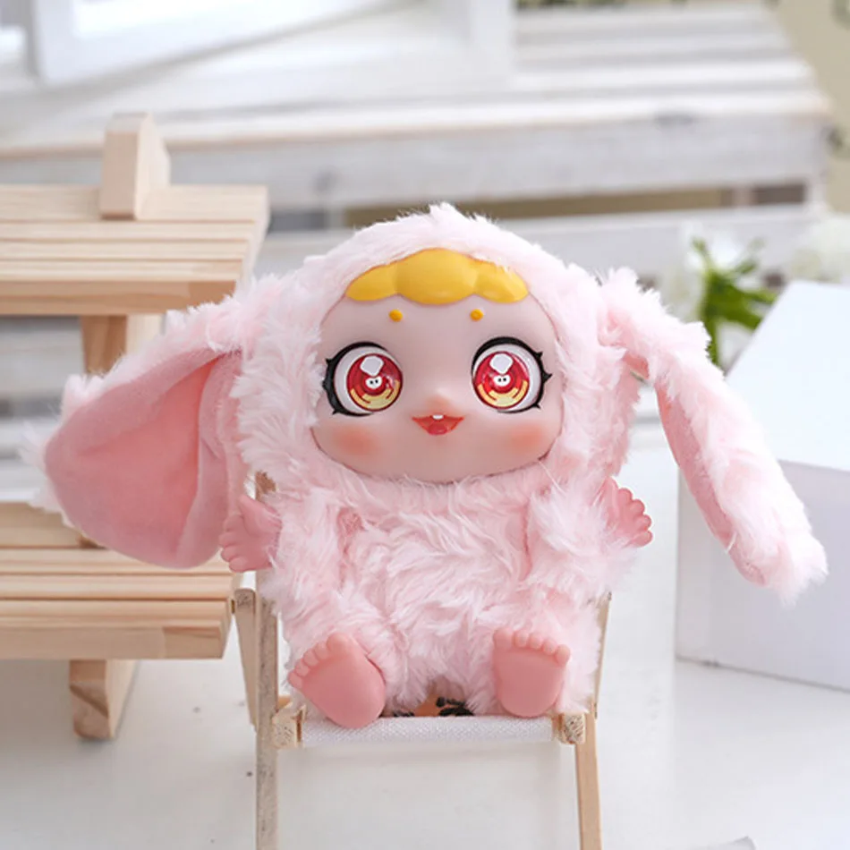 กล่องสุ่มตุ๊กตาขนฟูแสนน่ารัก - ของตกแต่งโต๊ะทำงานสุดน่ารัก ของขวัญคริสต์มาสที่สมบูรณ์แบบสำหรับเด็กผู้หญิง