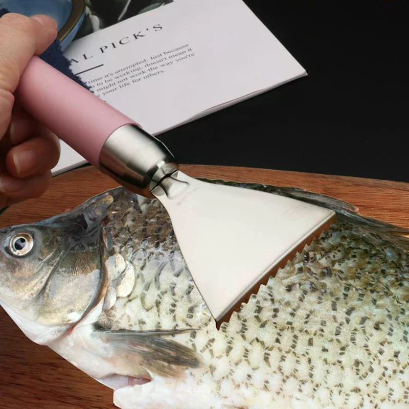 

1 Pcs Stainless Fish Scales Scraping Graters Fast Remove Cleaning Peeler Scraper Bone Tweezers Tool Gadgets Kitchen Accessory