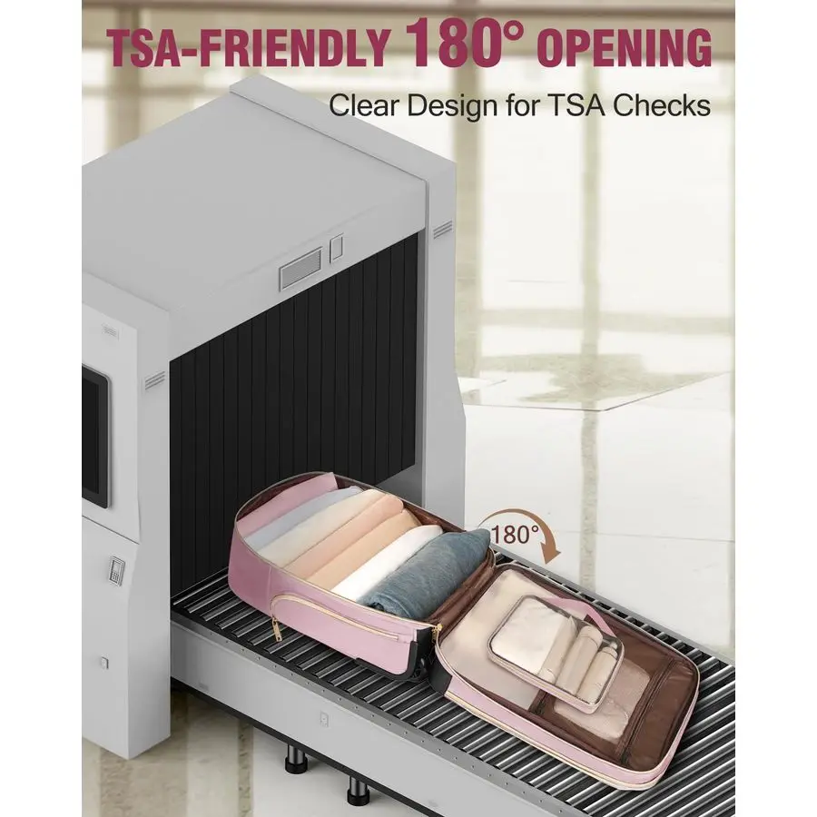 

Carry On Luggage with Wheels, Airline Approved Personal Item Suitcase with Multiple Compartments, Lightweight Softside Under Sea