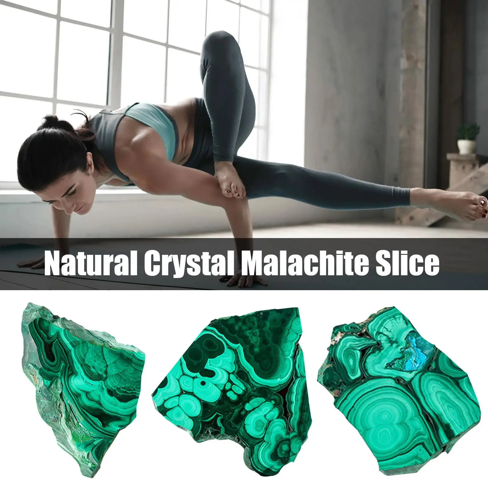 الملكيت الطبيعي مصقول شريحة حجر الكريستال الطبيعي الخام الملكيت شرائح حديقة المنزل ديكور فني صياغة المجوهرات الملكيت #5