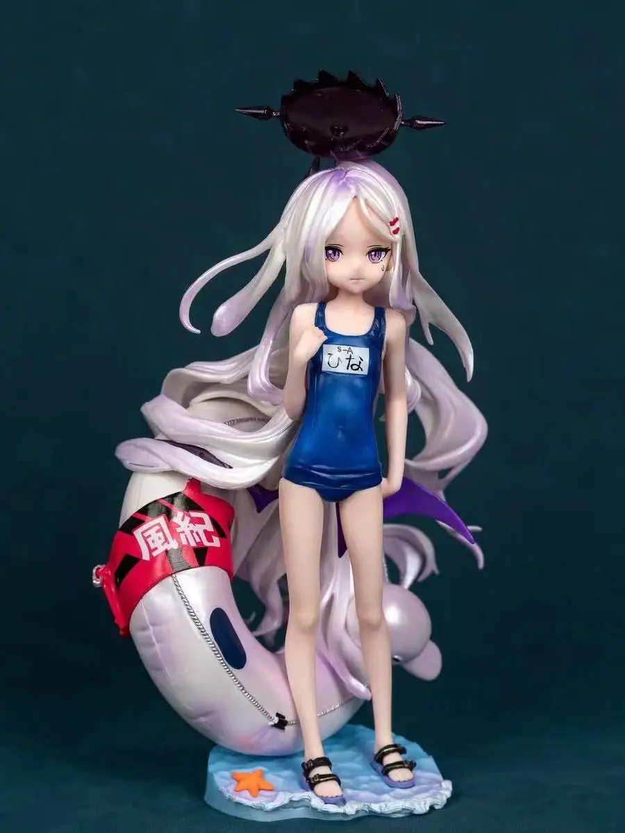 ブルーアーカイブ-ナゲユリ-水着フィギュア-アニメガール-コレクタブルモデル-pvc素材-高さ240mm-スタティックディスプレイアイテム