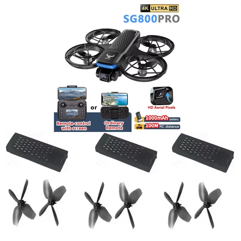 

SG800 PRO RC Drone 3.7V 1000Mah Battery/Propeller SG800 Screen Drone Battery SG800 Drone Battery Blades SG800 PRO Dron Parts