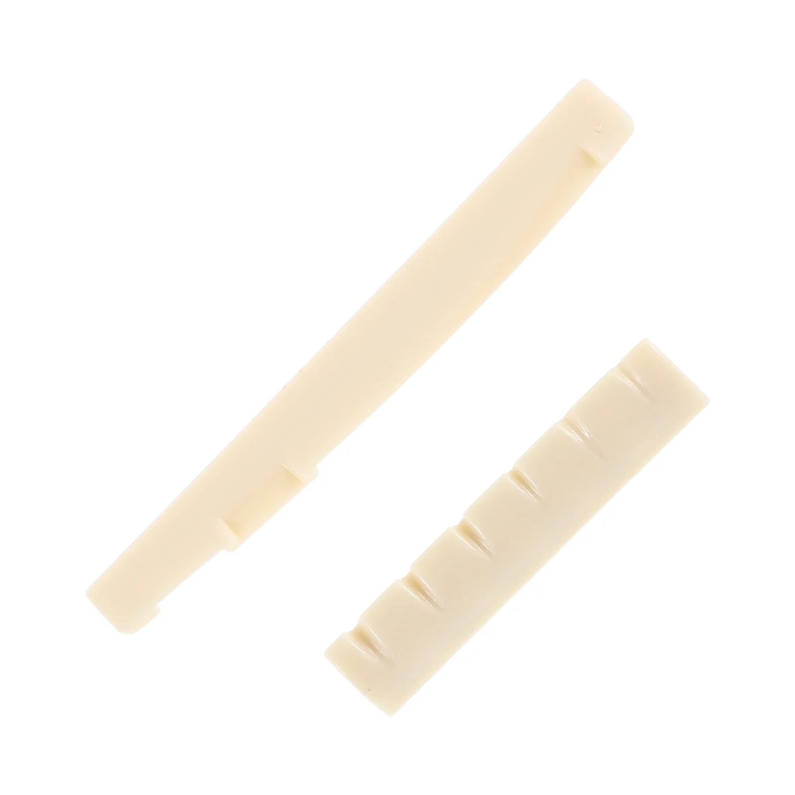 

2pcs Guitar Nut Saddle Set For Acoustic Folk Guitar Replacement Plastic Bridge Parts Accessories Instrument Components