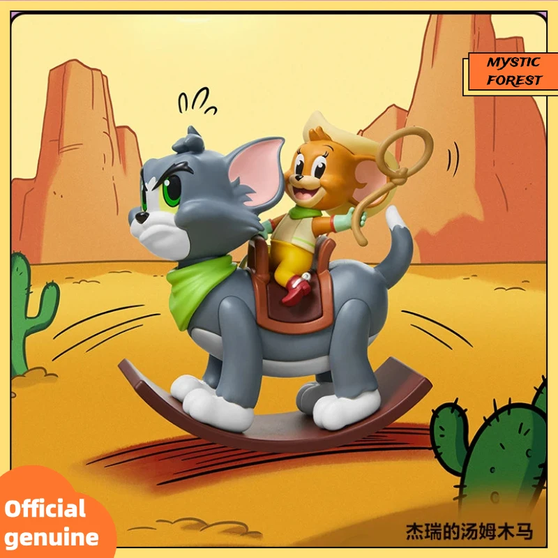 

POP MART Genuine Tom And Jerry Mischief Park Series Figurine Blind Box Collectible Desktop Ornament Decor Mystery Box Gift