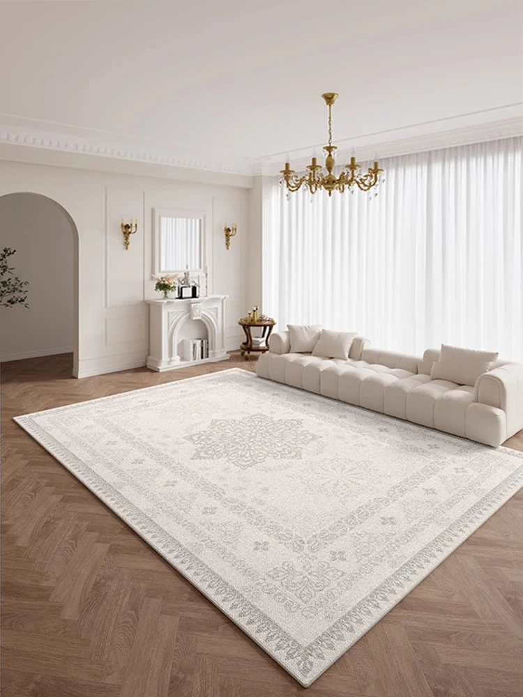 Retro Bohemian Carpet Luxurious Cream Colors Type Living Room Decorative Carpets Easy To Clean Bedroom Rug Balcony Non Slip Rugs