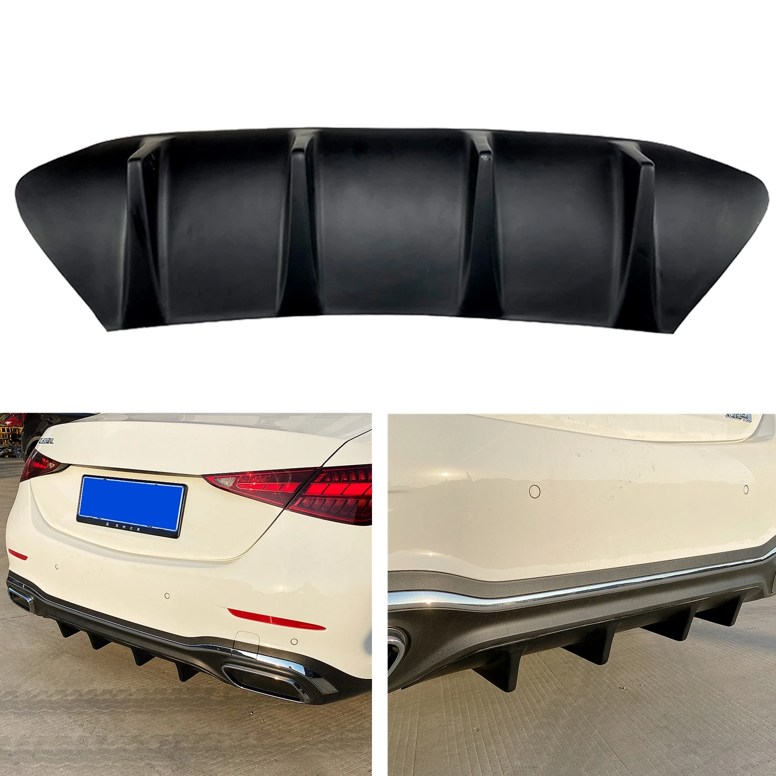 

Rear Bumper Valance Diffuser Lip For Mercedes Benz W206 C Class C200 C260 C300 2022-2024 Sport Guard Board Spoiler Skid Plate