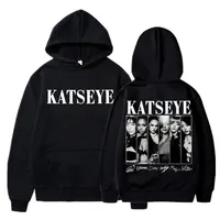 Sudaderas con capucha con estampado de Kpop Katseye para hombre y mujer, Sudadera con capucha Vintage a la moda Y2k, chándal de lana de gran tamaño, ropa de calle, regalos para seguidores