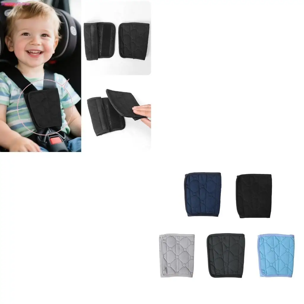 D0JC Comfortable Toddler Pram Cart Shoulder Pad Guard Polyester Fabric Shoulder Strap Sleeve Protections Cover Case