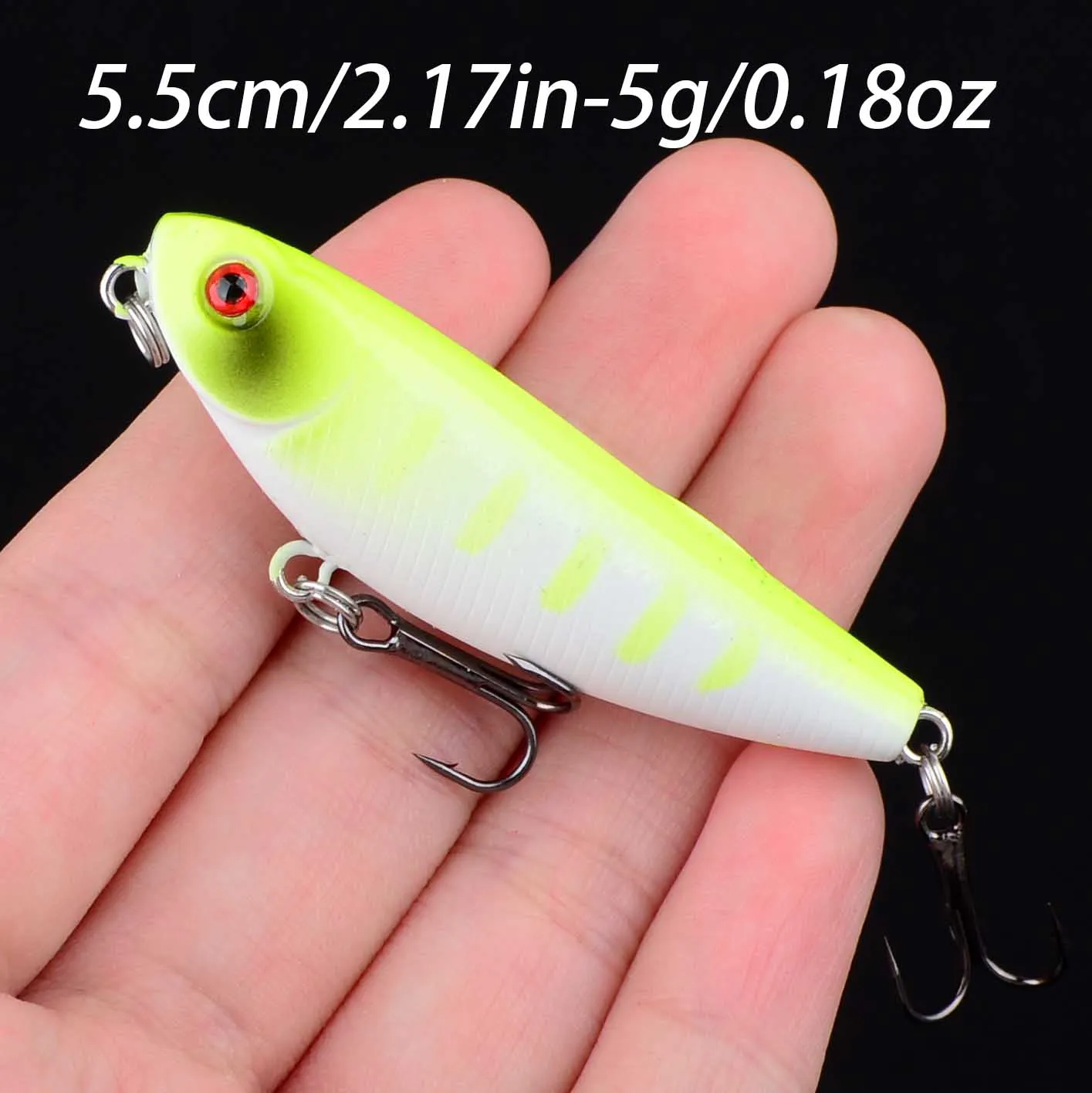 Micro señuelo duro flotante tipo Minnow para lubina, carpa y barracuda - imagen 2