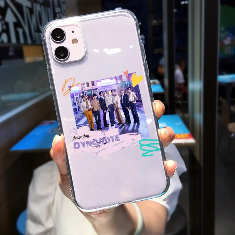 Cute Kpop Song 'Life Goes On'  Phone Case For iPhone 12 XS MAX 11 Pro 7 8 Plus X XR 15 13 Dynamite Clear Soft Cover Coque Capa