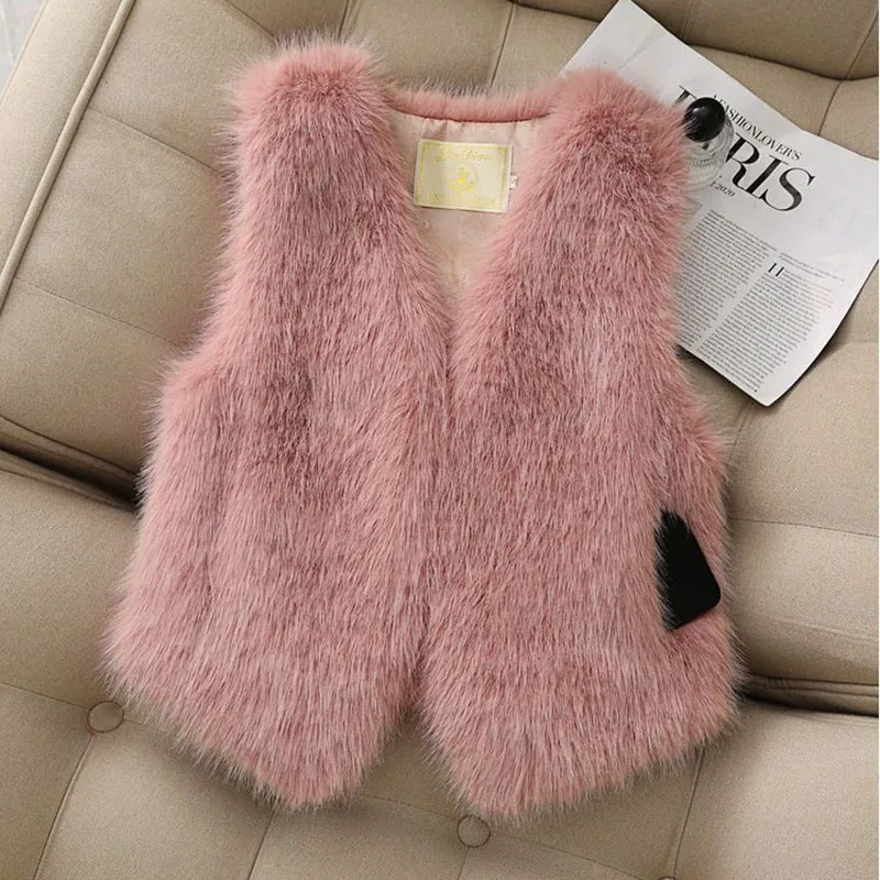 

Женский осенне-зимний жилет из искусственного меха, короткий женский допаминовый рождественский красный жилет, теплый и удобный модный многослойный жилет с v-образным вырезом, пальто