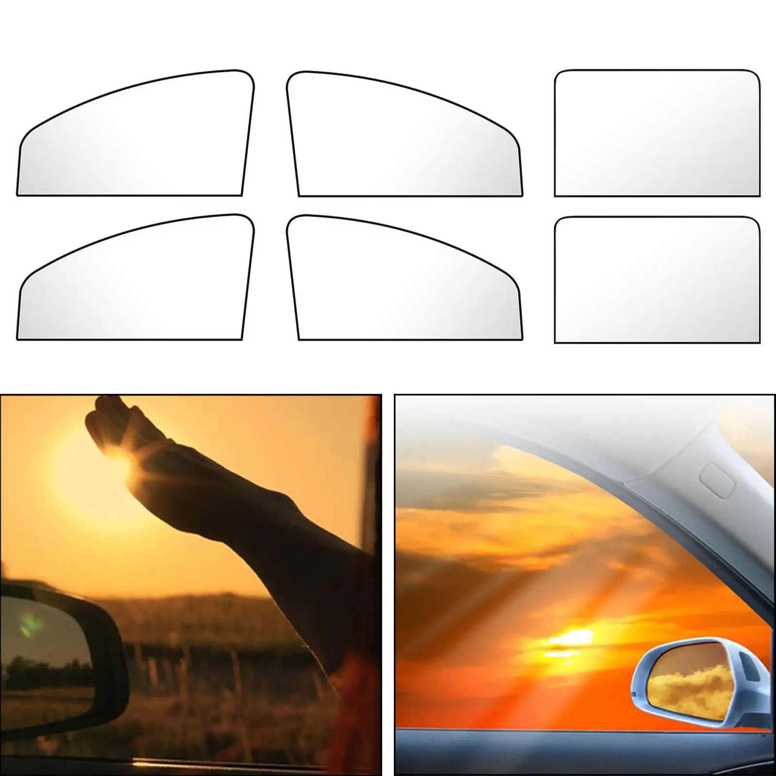 

Universal Car Window Sun Shade Cloth Magnetic Foldable Automotive Curtain Privacy Cover for Outdoor Sun Protection Camping