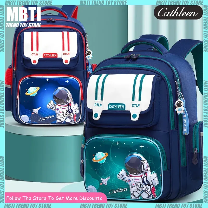 

British Style Unisex Primary School Backpack Large Capacity Lightweight Children's Double Shoulder Bag Ideal Back-to-School Gift