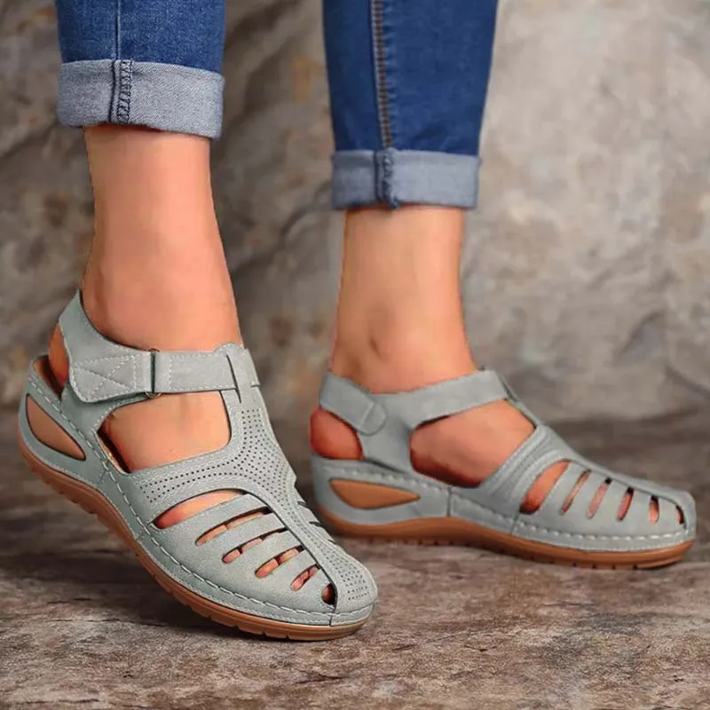 Zomer Schoenen Sandalen Vrouwen Elegante Sandalen Dames Retro Vrouwen Schoen Wig Wandelschoenen Comfortabele Dames Sandaal Schoenen