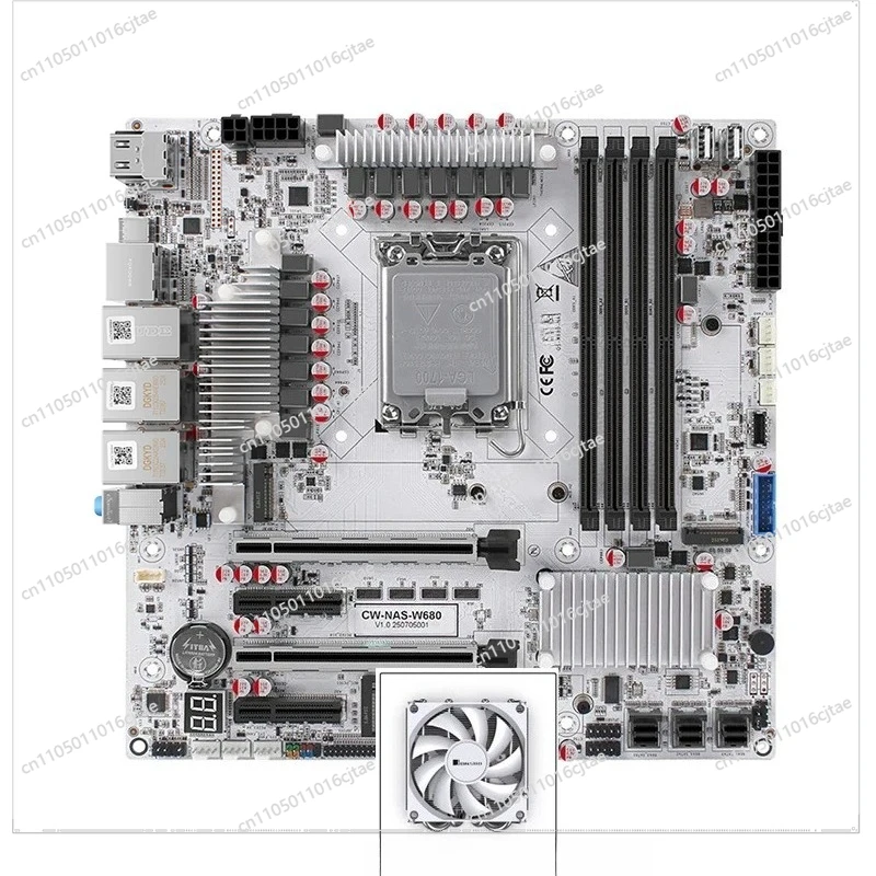 For W680 NAS Motherboard 12-Bay Server-Level 4 R5 Supports Pure ECC 10G Gigabit Ports
