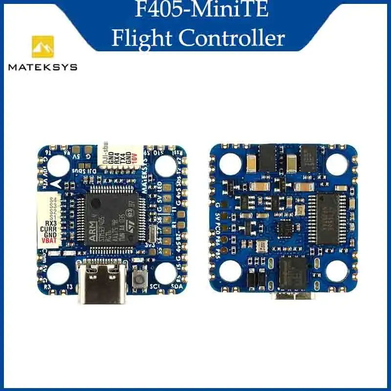 

Matek System F405-MINI TE Контроллер полета Встроенный STM32F405RGT6 ICM42605 с OSD BEC 5 В 10 В для FPV Racing Drone VTX RC Запчасти