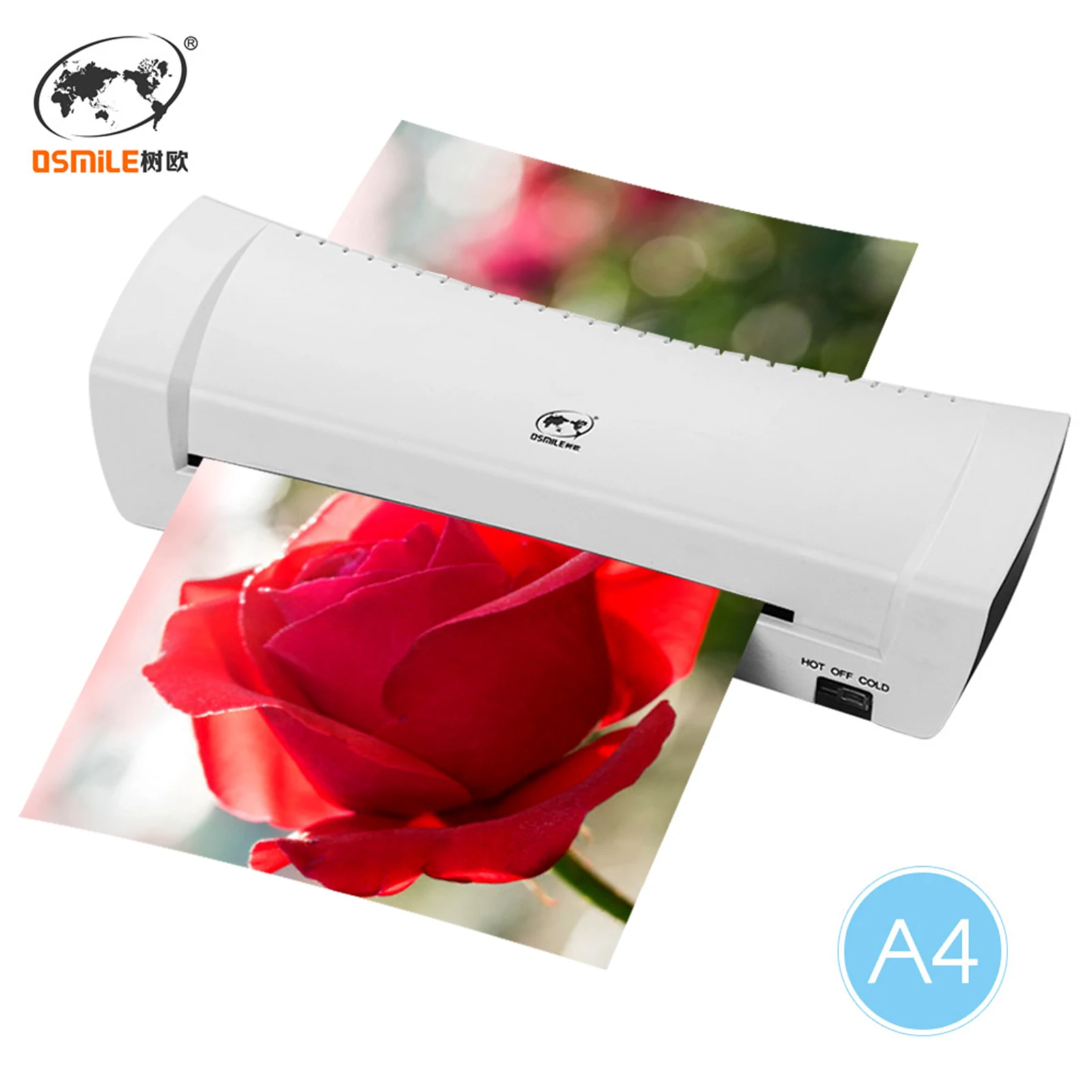 

【New】OSMILE SL200 Laminator Machine Hot and Cold Laminating Machine Two Rollers A4 Size for Document Photo Picture Credit Card