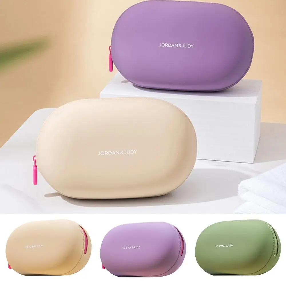 Multifunctional Large Capacity Silicone Cosmetic Bag Waterproof Moisture-proof Cosmetic Storage Bag Soft Wash Bag for Home