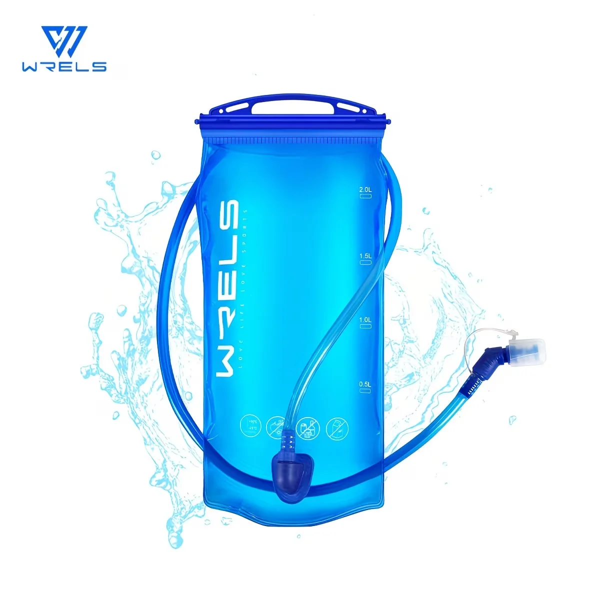 WRELS Hydrationsblase BPA-frei Auslaufsicher Lebensmittelecht Wasserblase für Wandern Laufen Radfahren Camping Hydrationsreservoir Wasserbehälter