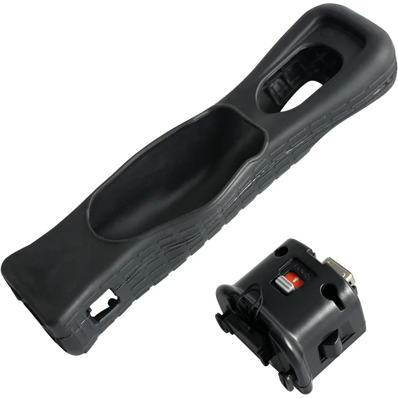 SQPP-2Pcs 모션 플러스 어댑터 가속기 (실리콘 케이스 포함) Wii 리모컨 용 모션 플러스 센서 컨트롤러 사용