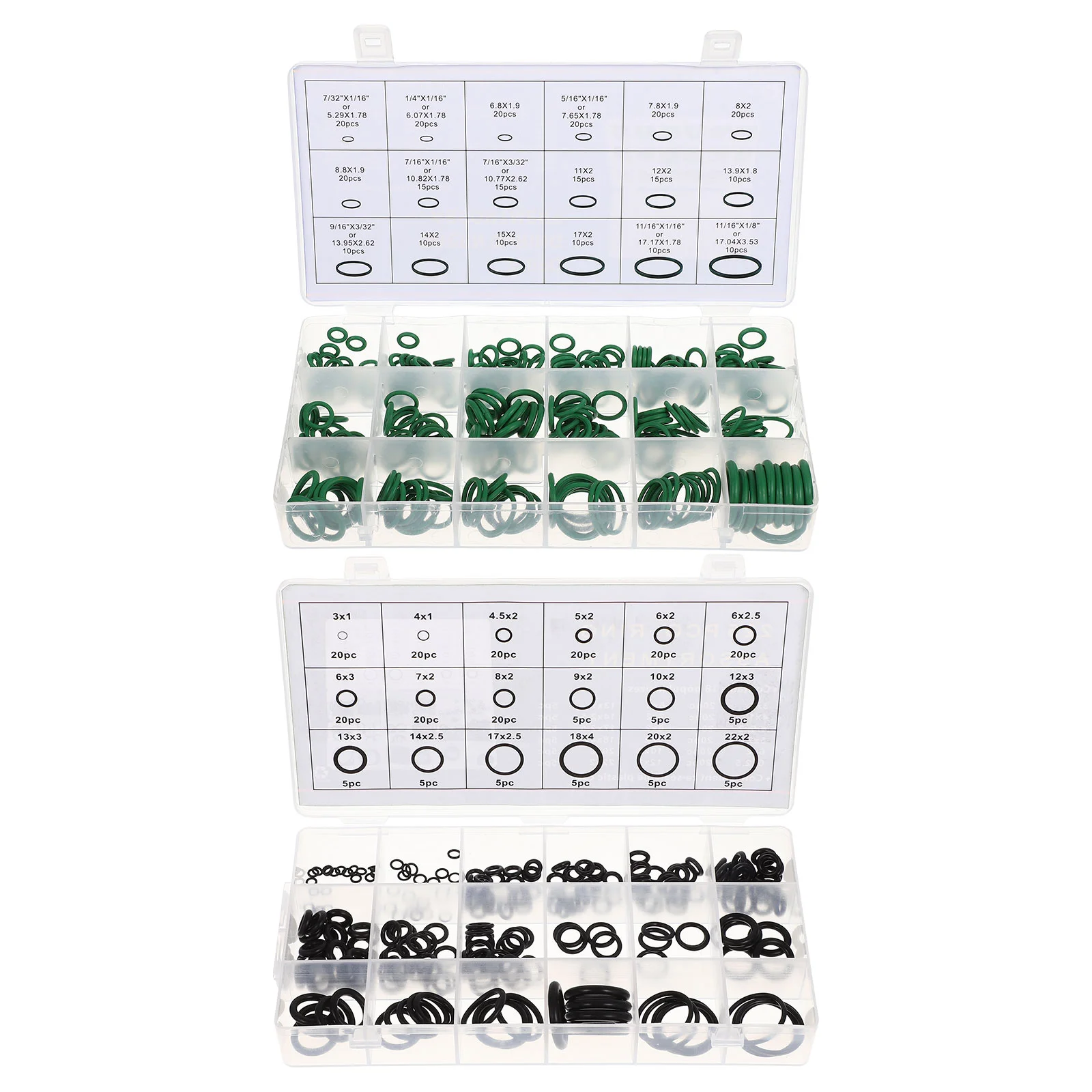 

495 Pcs O-ring Seals Rings Rubber Compressor Washer Car AC Automotive Sealing Assortment Oring Kit Air Conditioner