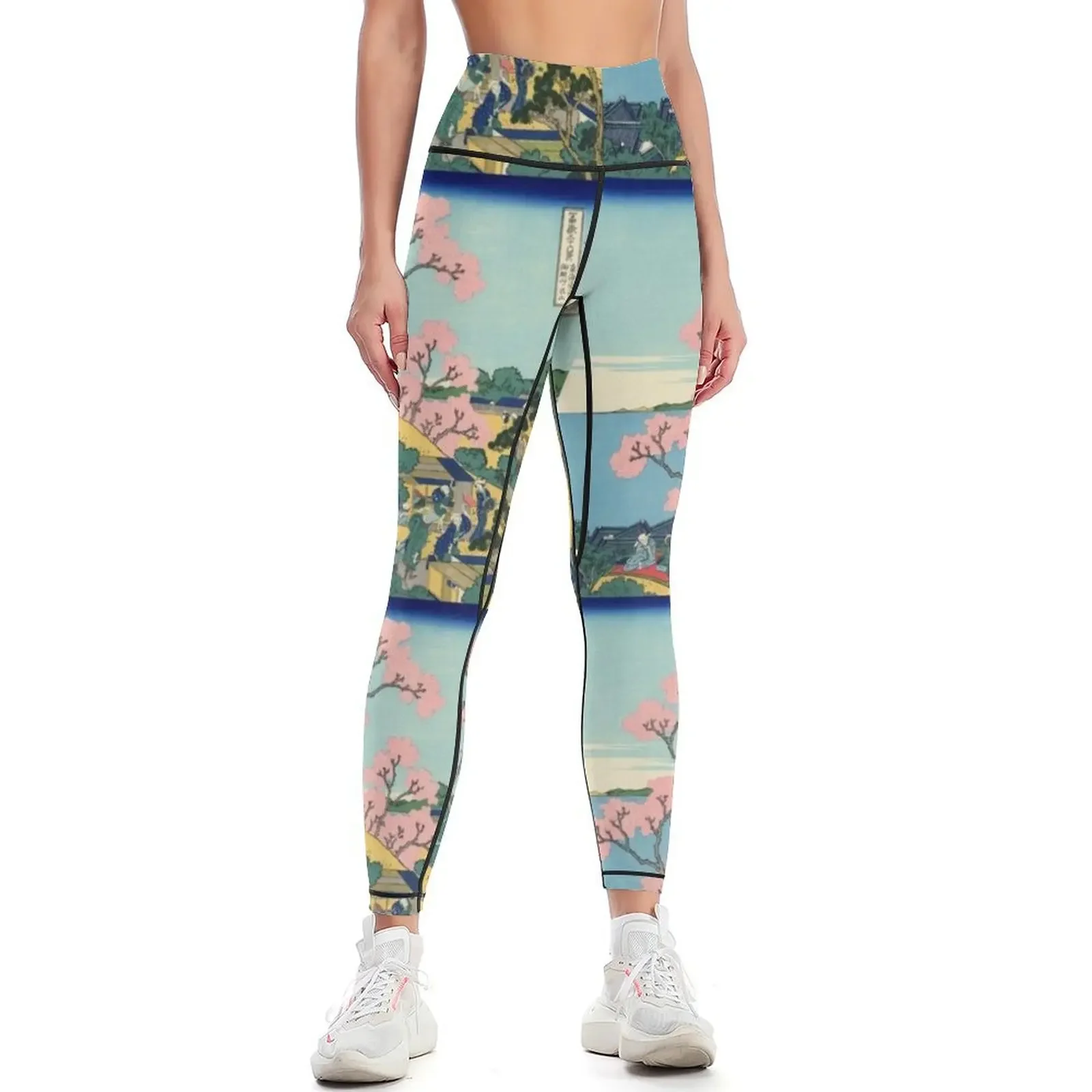 

The Fuji From Gotenyama' by Katsushika Hokusai (Reproduction) Leggings sports for push up Sweatpants trousers Womens Leggings