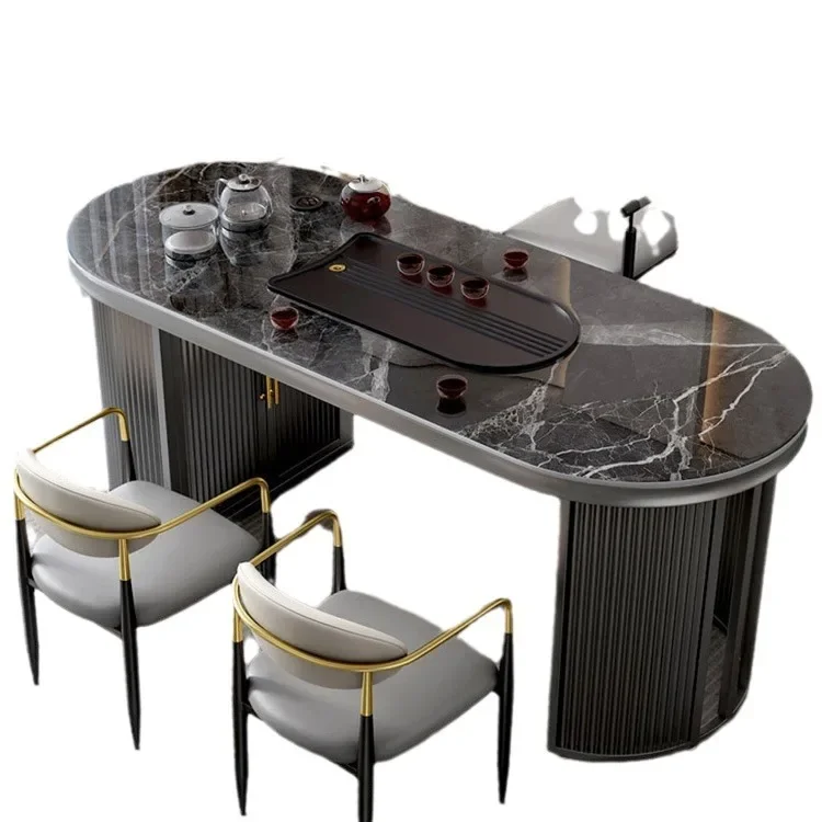 modern office boiling water and making tea integrated household small apartment balcony tea table