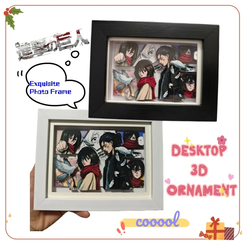 

New Attack on Titan Eren Jaeger Creative Personality Three-dimensional Decorative Painting Desktop Hand-made Painting Decoration