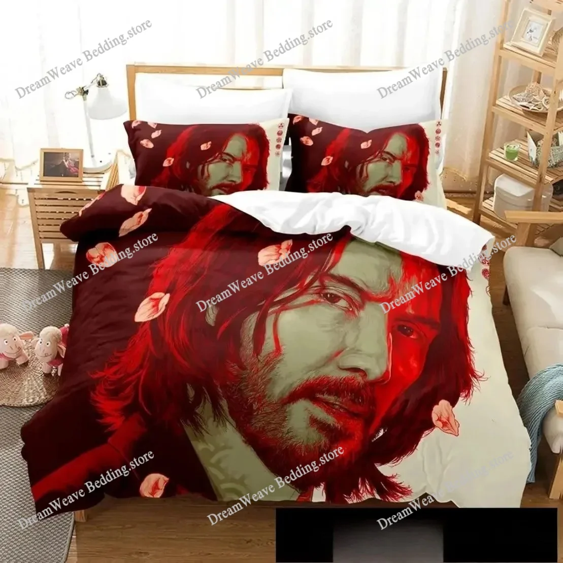 

3D HD Printed Movie John Wick Bedding Sets John Wick Duvet Cover Bed Set Quilt Cover Pillowcase Boys Adult Home Textile