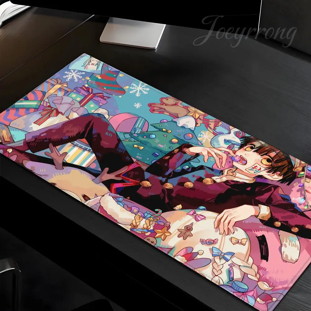 Коврик для мыши Ханако-кун в унитазе 1000x500, популярный аниме Таро Сакамото Days XXL, большой игровой коврик для мыши, нескользящий офисный коврик для клавиатуры
