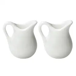 2 Pcs Milk Mini Jug Kitchen Accessories House Pitcher Toy Sauce White Miniature Food Model Dollhouse Decor Kitchen Accessories