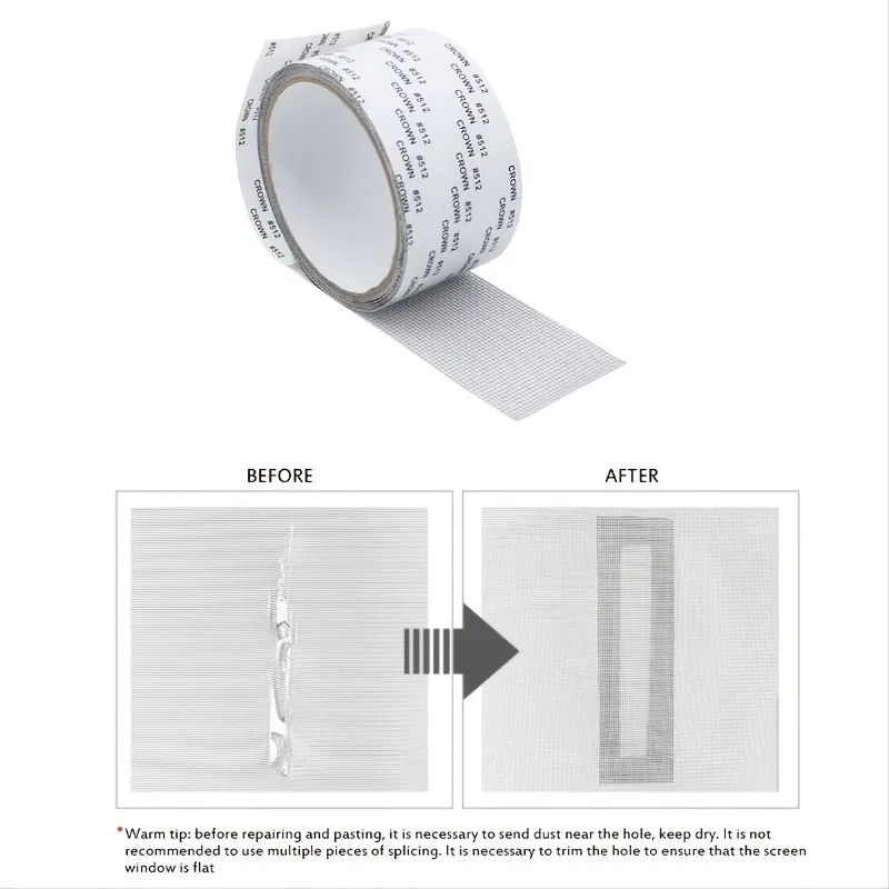 5Mm/2M Zelfklevende Reparatie Van Raamschermen Subsidie Anti-Bug Fly Mesh Perforatie Tape Is Duurzaam