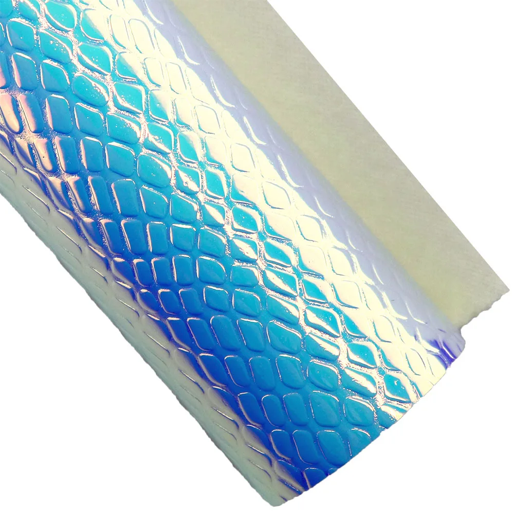 30/45/50cm x134cm Roll Iridescent Holographic Thin Snake Textured Faux Leather Waterproof Surface Synthetic Fabric BH053