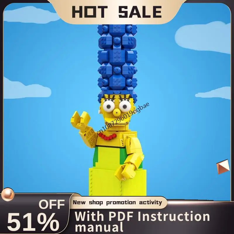 

New 1256Pcs Popular Simpsoned Series Character Upscaled Minifigures Moc Model Diy Creative Ideas Kids Toys Birthday Gift Blocks