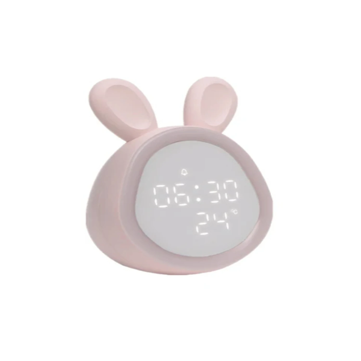 

Cute Rabbit Alarm Clock With Night Light Stepless Dimming Digital Alarm Clock