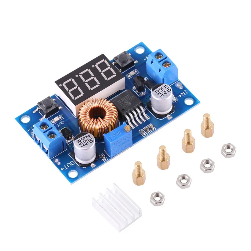 XL4015E DC-DC Converter 4.0V~38V to1.25V~36V 60*36*18mm Power Step Down Module Adjustable Voltage Dual Buttons
