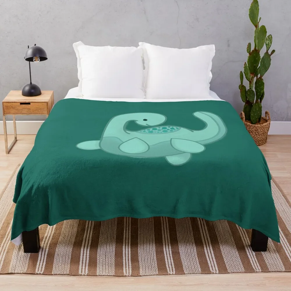 

Loch Ness Monster Throw Blanket Lightweight Cozy Blanket for Bed Sofa