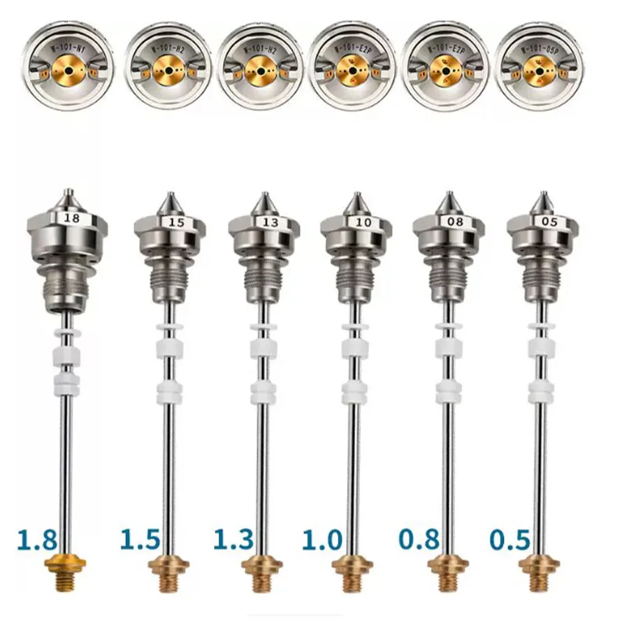 W-71/77/101 spray gun universal original accessories three piece set gun needle nozzle atomization cap automatic spray gun