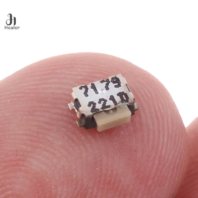 10Pcs KMS221GPLFS Flat Head Small Tortoise Touch Side Button Switch Patch 4 Feet Mobile Phone Camera Touch Button