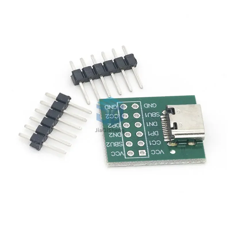 1PCS USB TYPE-C to DIP PCB Connector Pinboard Test Board Solder Female Dip Pin Header Adapter