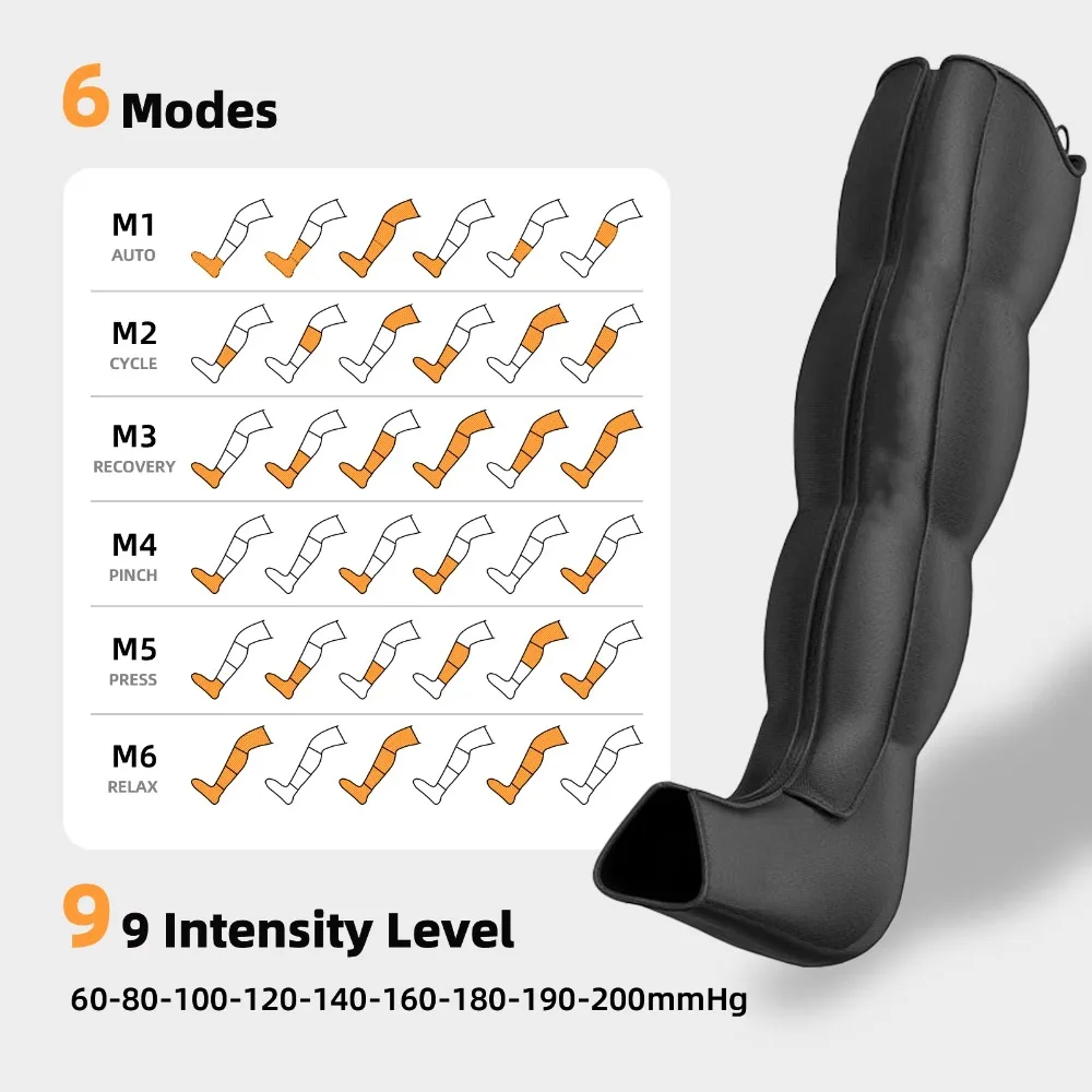 Recovery Pump Boots Massager,portable Muscular Custom logo Sport Leg air Compression Recovery Boots