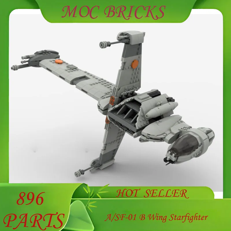 

Настроить 896CS MOC Star Plan A/SF-01 B Крыло Модель Starfighter DIY Творческие идеи Детские игрушки Сборка Головоломка Подарки на день рождения