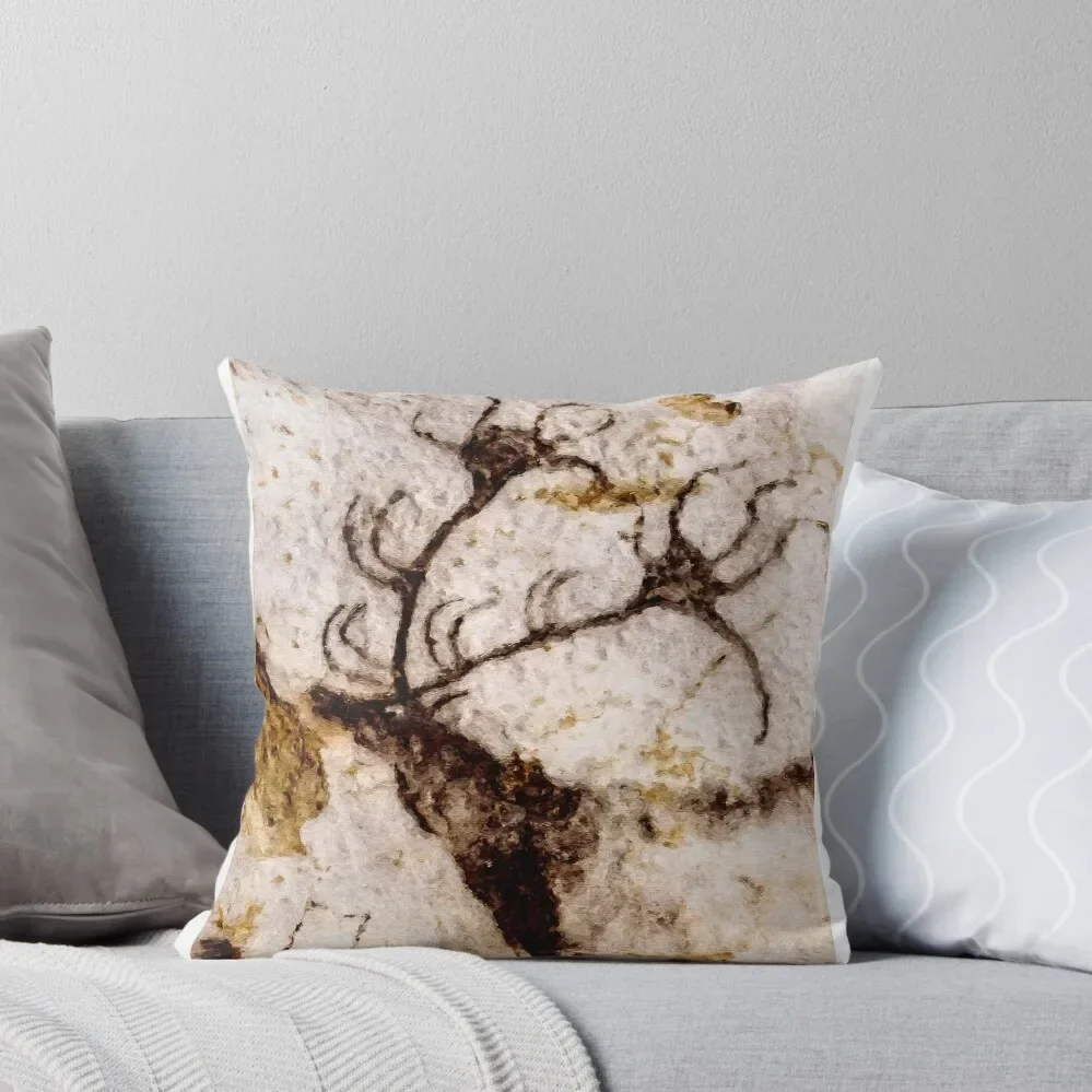 

Lascaux Megaceros Deer 3 Throw Pillow christmas pillowcases Cushion Cover Pillow