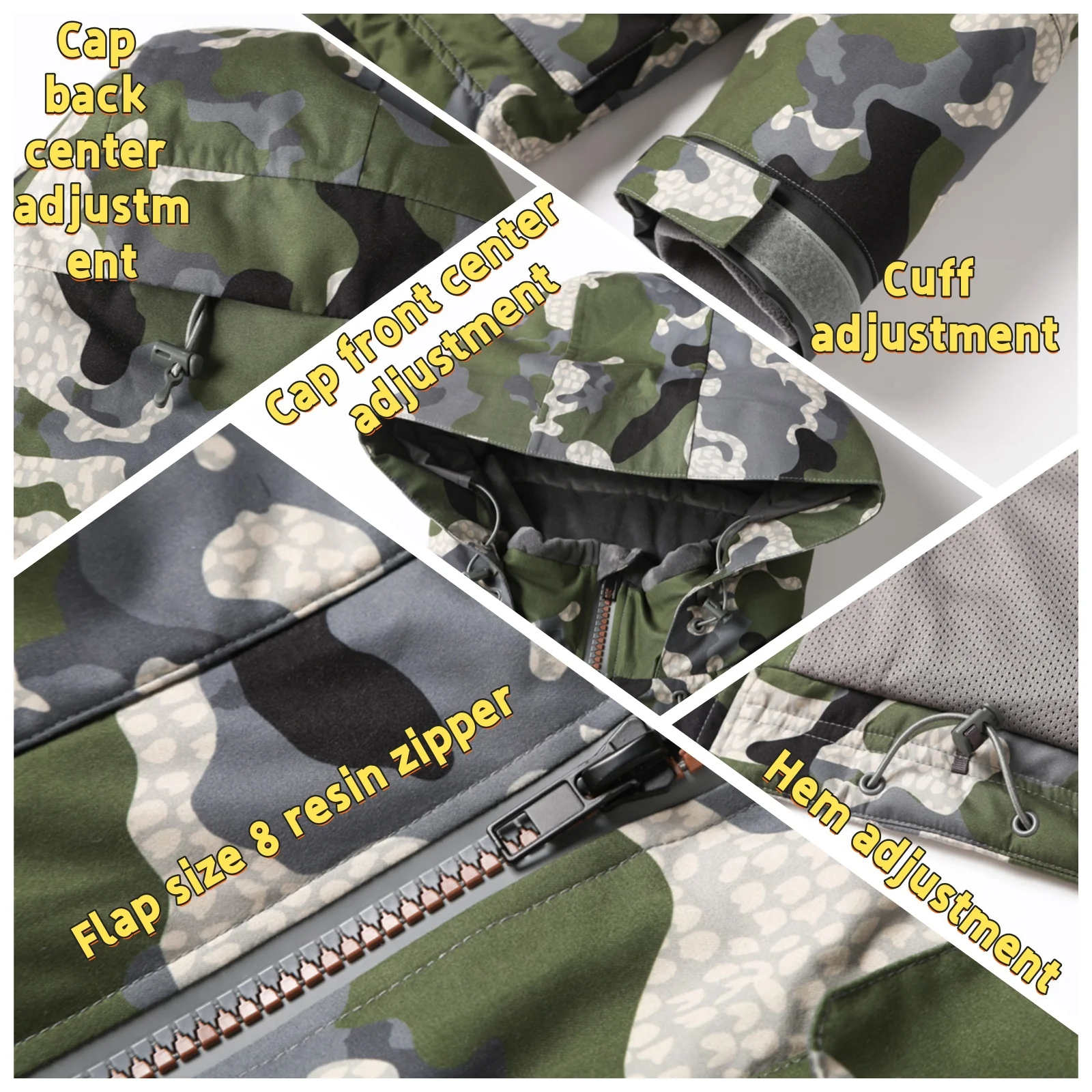 Hochwertige Isolierte Northern Aerolite Jacke Winter Angeljacke Entenjagd Sumpf-Tarnanzug Outdoor Jagdjacke – Detail 12